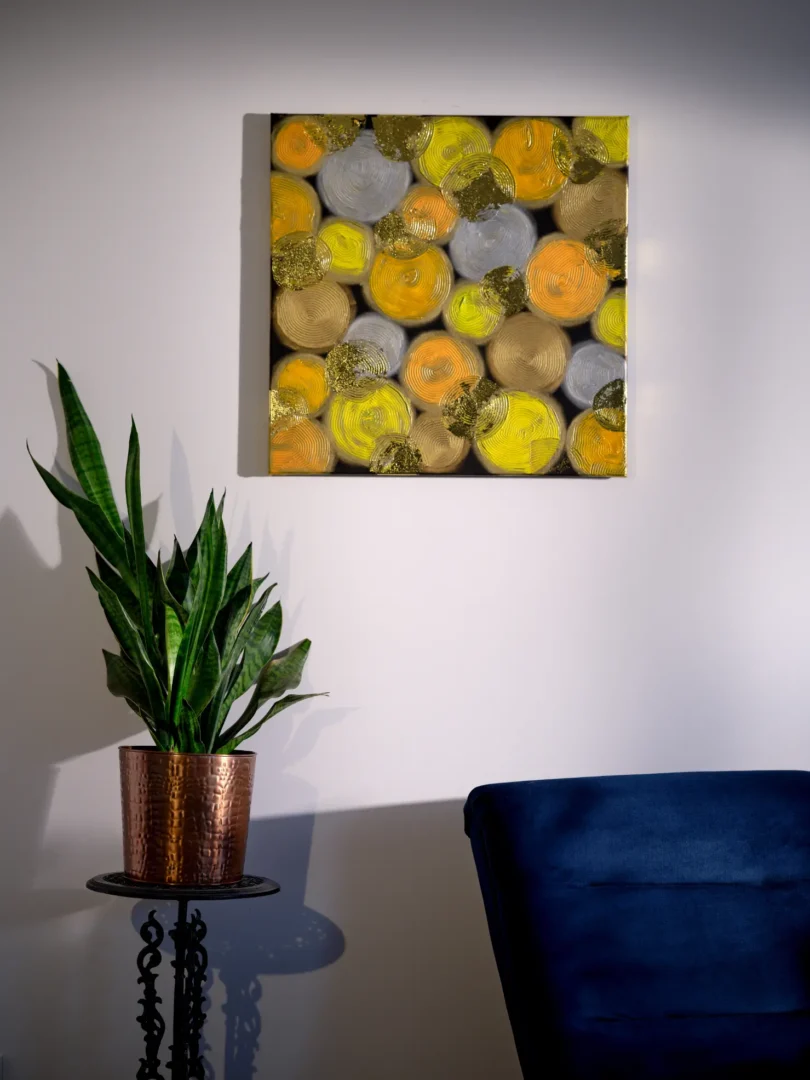 Abstrakcja "Energia w złocie"