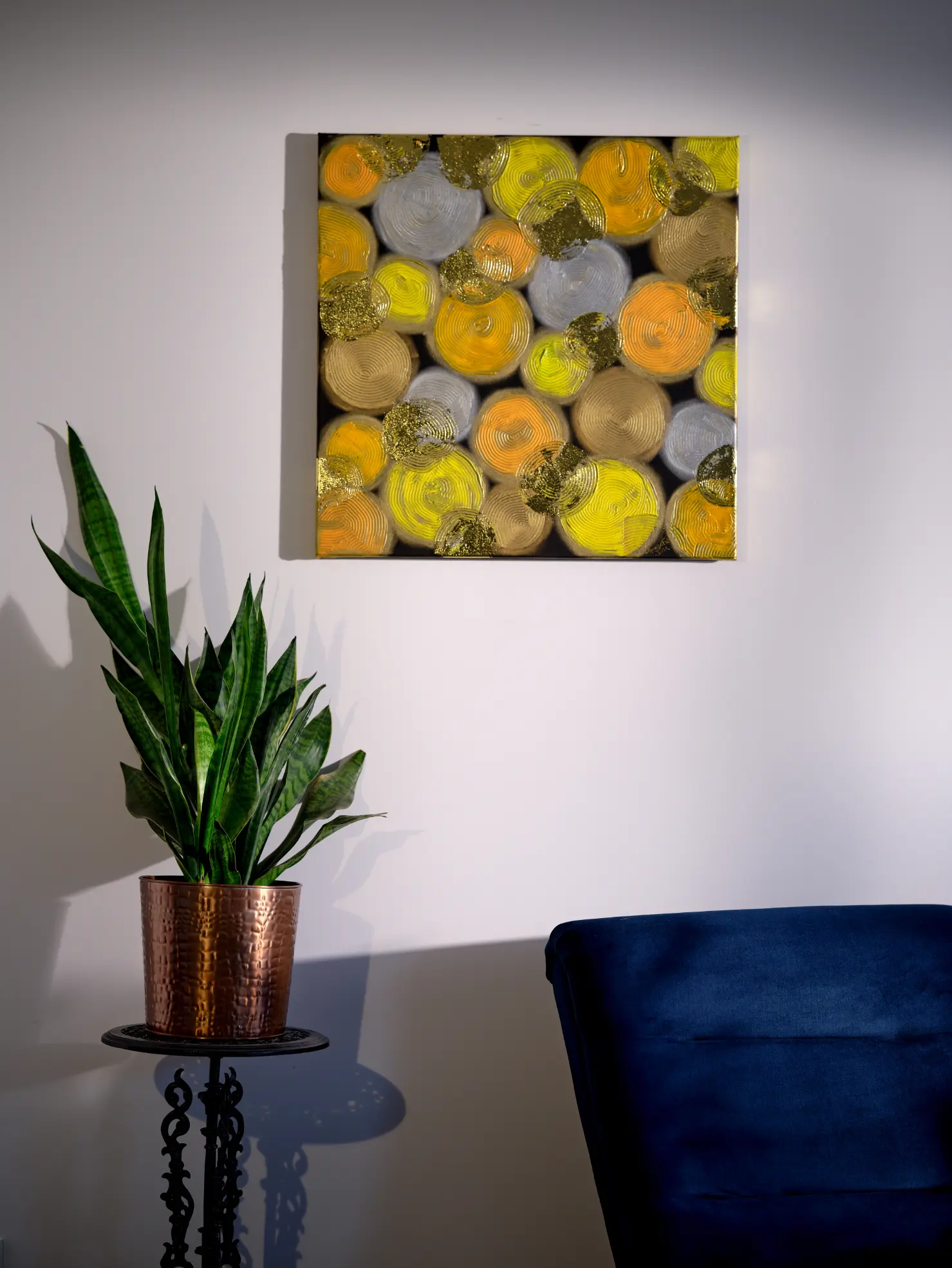 Abstrakcja "Energia w złocie"