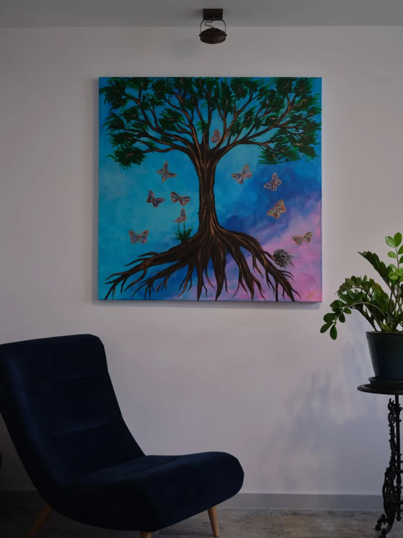 Drzewo Życia z motylami
