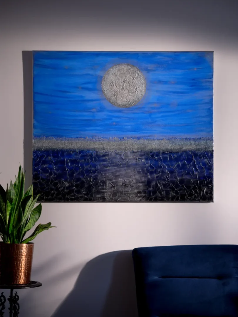 Pełnia księżyca nad morzem