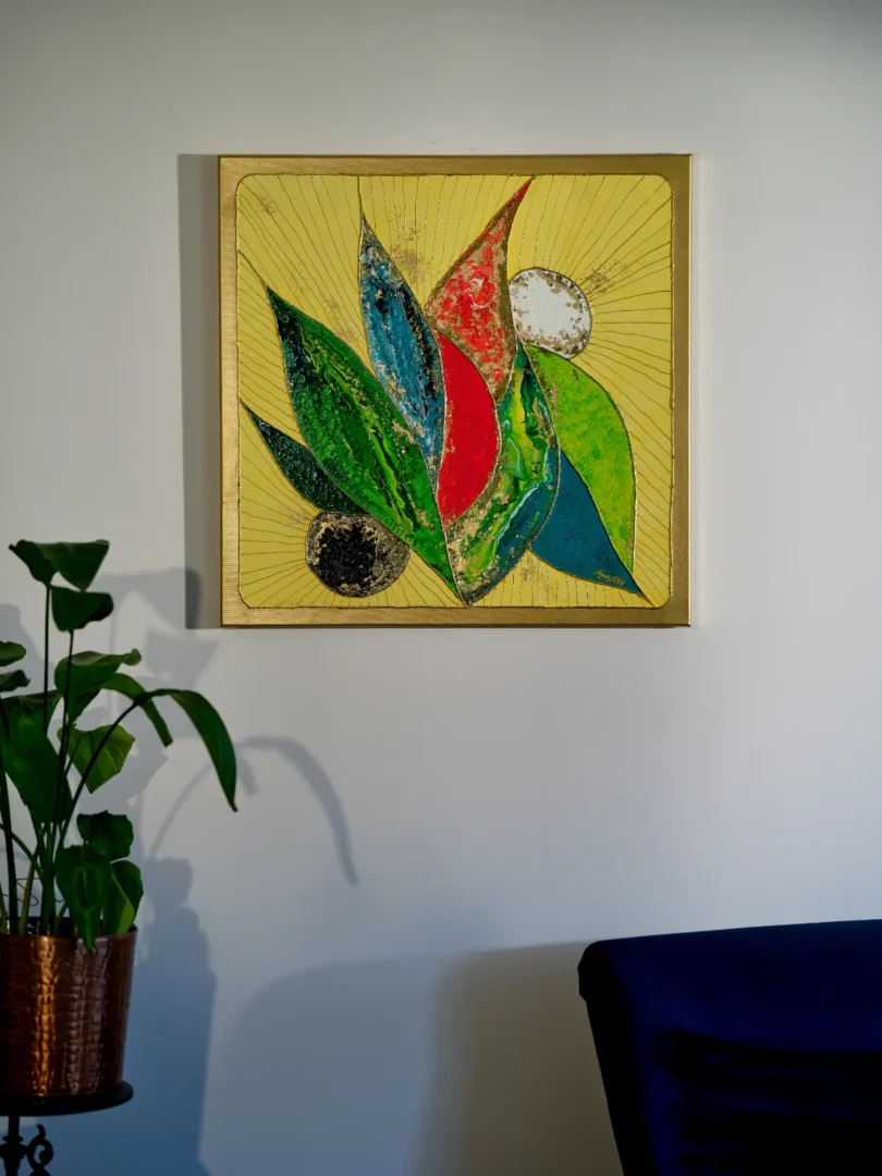 Abstrakcja Kolorowe liście